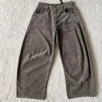 FREAK'S STORE 코듀로이 와이드 팬츠 그레이 그린