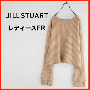 A3921*JILL STUART*긴팔 스웨터*리브*FR*다크 베이지