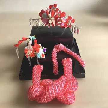 시치고산 머리 장식 친코로 카노코 세트