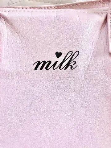 milk 핑크 토트백
