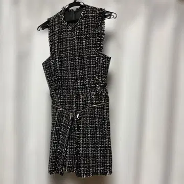 ZARA 트위드 슬리브리스