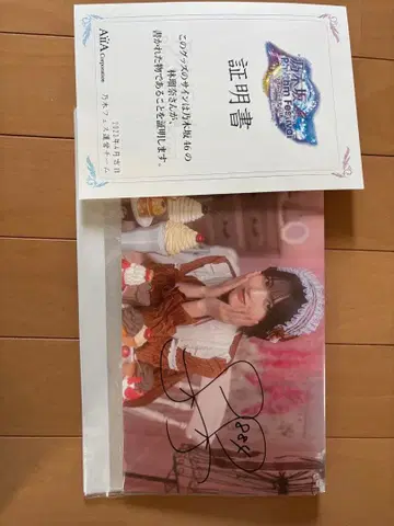 린 루나 친필 사인 브로마이드 파일