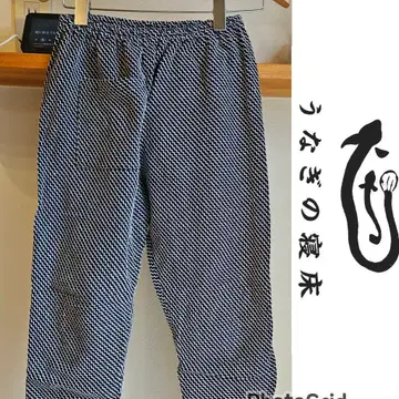 우나기노네도코 콜라보 몸빼 자수 꽃 직물 미야타 직물 x 누누 공방