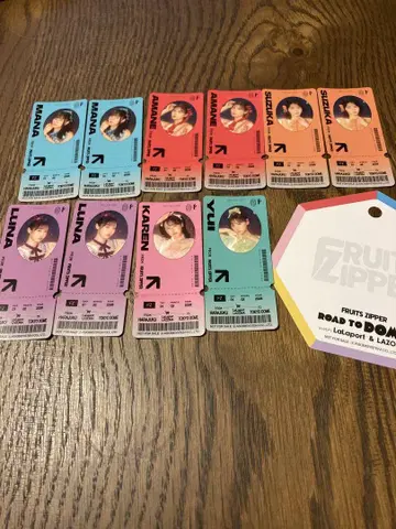 FRUITS ZEPPER 티켓풍 스티커