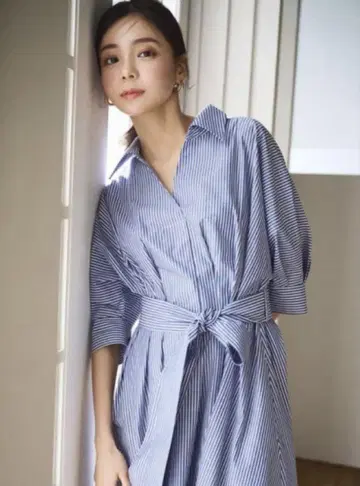 내추럴 뷰티 베이직 돌먼 스키퍼 셔츠 원피스