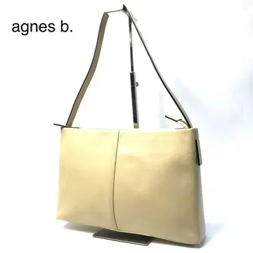아네스베 agnes b 숄더백 베이지 가죽 원숄더
