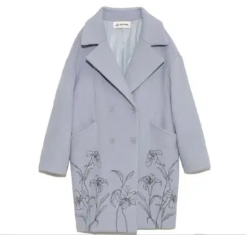 LILY BROWN embroidery 코쿤 코트 꽃무늬 자수 미들 기장