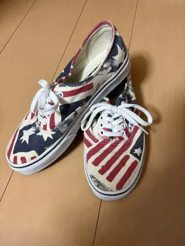 VANS 미국 국기 디자인 스니커즈 25cm