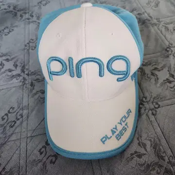 PING 골프 캡 화이트/블루