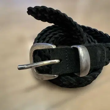 크루트 벨루어스 웨빙 벨트 블랙 웨빙 벨트