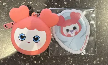 TWICE LOVELYS 실리콘 미니 지갑 모모 모블리 스티커