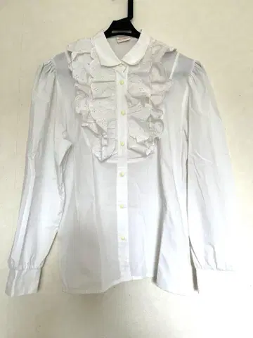 malion vintage 구제 의류 프릴 블라우스