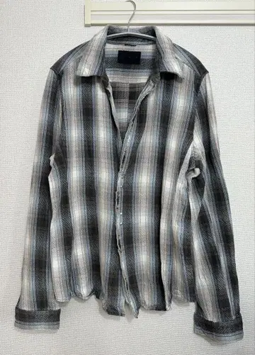 junhashimoto 체크 후크 셔츠