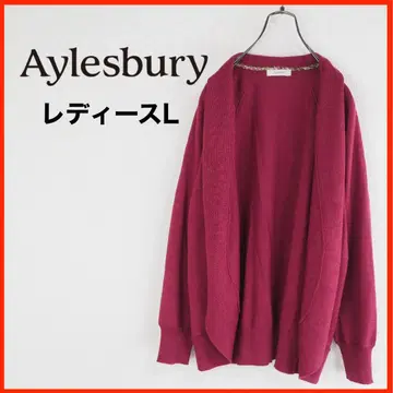 A3923 새상품급 Aylesbury 가디건 무지 L 보르도