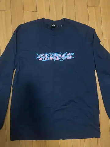 xlarge 네이비 긴팔 T셔츠