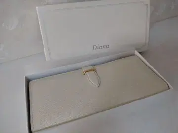 Diana 장지갑 아이보리 화이트 박스 포함