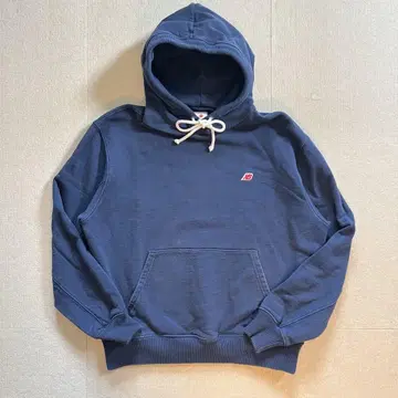 90s USA제 New Balance 원포인트 자수 후디 네이비