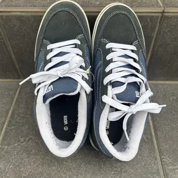 VANS OFF THE WALL 스니커즈 그레이/네이비