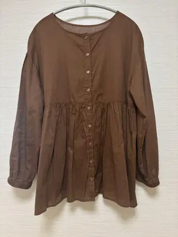 URBAN RESEARCH DOORS 브라운 긴팔 블라우스 M