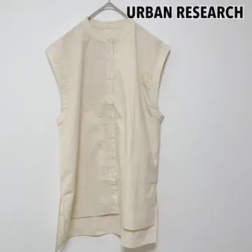 URBAN RESEARCH 어반 리서치 슬리브리스 블라우스 화이트