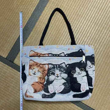 고양이 디자인 토트백