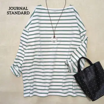 [ 미사용 ] JOURNAL STANDARD 바스크 코튼 보더 풀오버