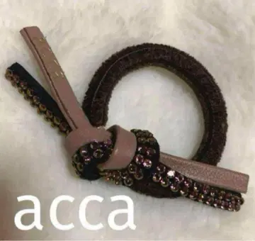 [ 미사용 ] acca 포니 더블 스키니 보우