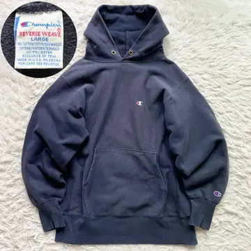 USA 90s 빈티지 Champion 리버스 위브 후드티 네이비