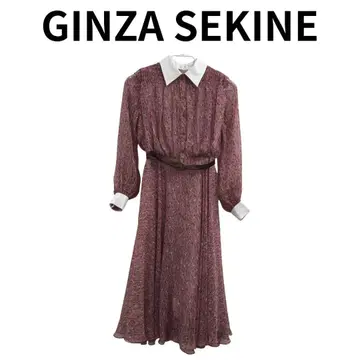GINZA SEKINE 긴자세키네 빈티지풍 플라워 무늬 긴팔