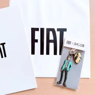 FIAT x 루팡 3세 오리지널 키링 종이 파일 피아트