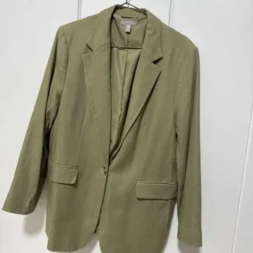 H&M 테일러드 자켓 M 사이즈 올리브 그린