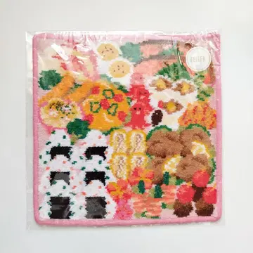 FEILER 음식 모티브 손수건 두근두근 도시락 페이러 미사용 새상품
