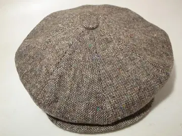 USA 뉴욕 햇 Tweed Newsboy 브라운 L 새상품 미국제