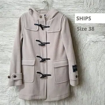 SHIPS 더플 코트 베이지 38 이탈리아제 울 가을/겨울 출퇴근 통학