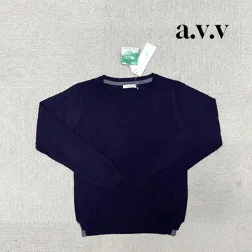 새상품 a.v.v 스웨터 긴팔 니트 다크 퍼플 L 사이즈 얇은 소재