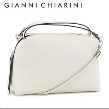 GIANNI CHIARINI 화이트 숄더백 새상품 택 포함