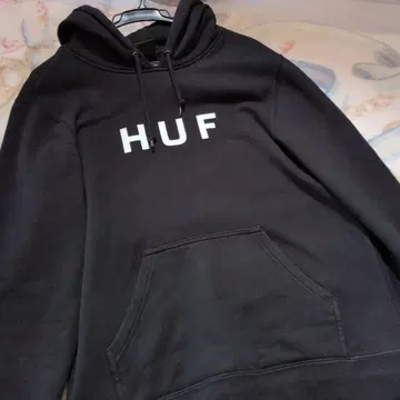 HUF 블랙 후드티 M 구제 의류