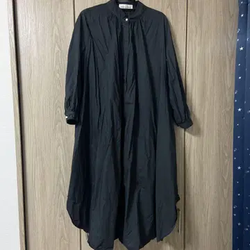아틀리에 드 사봉 블랙 셔츠 원피스 긴팔