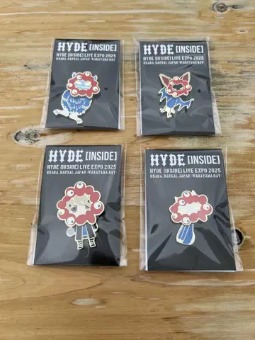HYDE 오사카 간사이 박람회 미야쿠미야쿠 변신 흔들흔들 핀 배지 세트