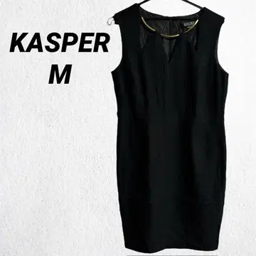 KASPER 드레스 [M] 블랙 심플 골드링 파티