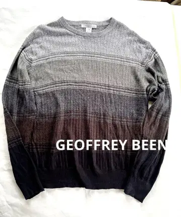 GEOFFREY BEENE 그라데이션 보더 니트 스웨터 상의