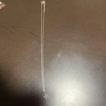 실버 꽃 펜던트 목걸이