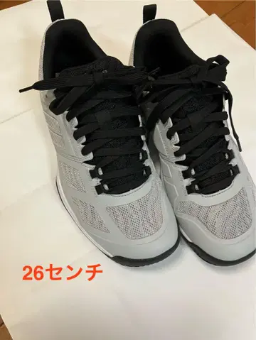 프린스 테니스 옴니용 그레이/블랙 메쉬 테니스화 26cm