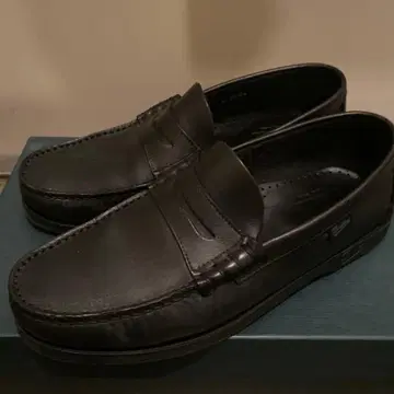 Paraboot 블랙 로퍼 가죽 CORAUX