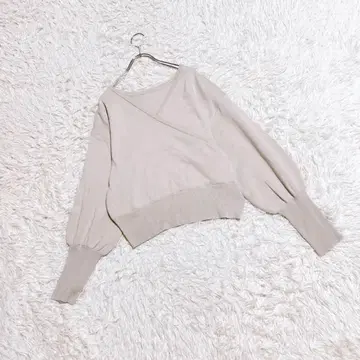 [팁탑] 카슈쿨 니트 (F) 스웨터 볼륨 소매 베이지