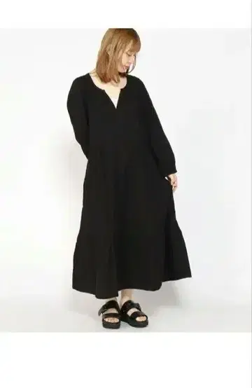 GAP 블랙 롱 원피스 L