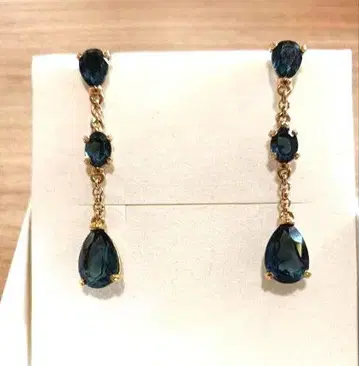 [ 미사용 ] 아가타 AGATA 귀걸이 블루