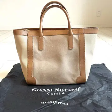 GIANNI NOTARO 베이지 스웨이드 가죽 백