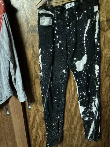 KIDILL 스플래터 데님 팬츠