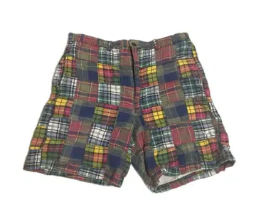 90s J.CREW VINTAGE MADRAS 패치워크 마드라스